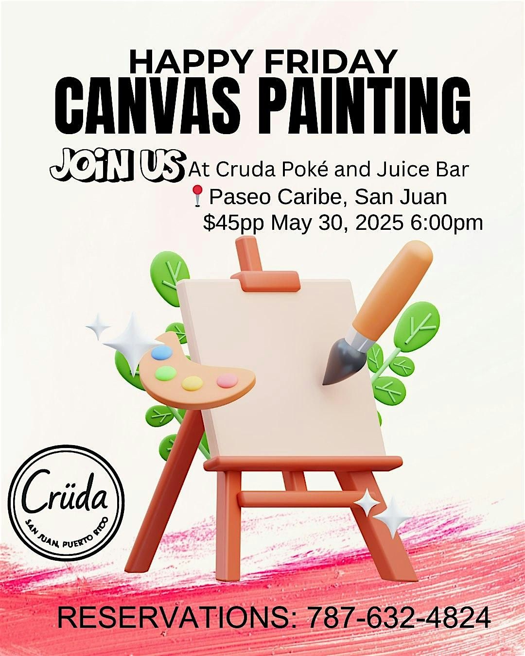 Happy Friday Canvas Painting San Juan, 30 May | Event in San Juan | AllEvents