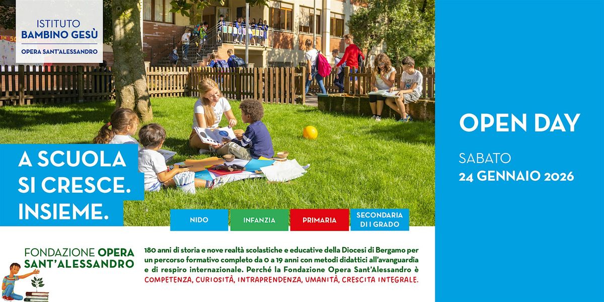 ISTITUTO BAMBINO GESÙ / OPEN DAY 2025 - 2026, 24 January | Event in Bergamo | AllEvents