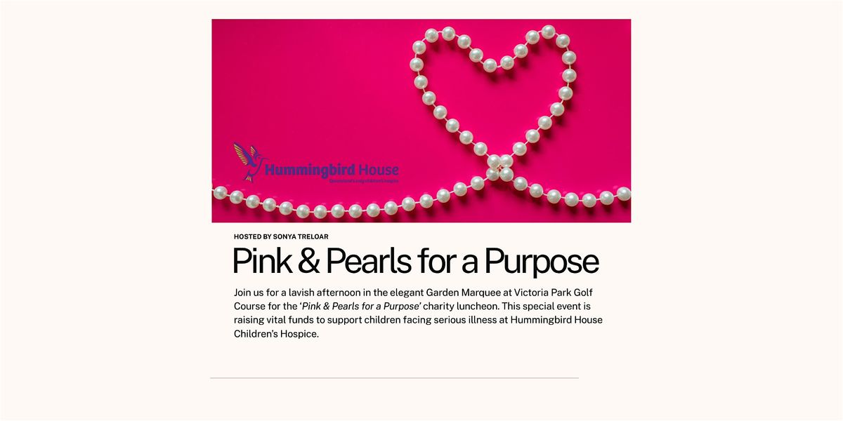 Pink & Pearls for a Purpose, 12 September | Event in Herston | AllEvents