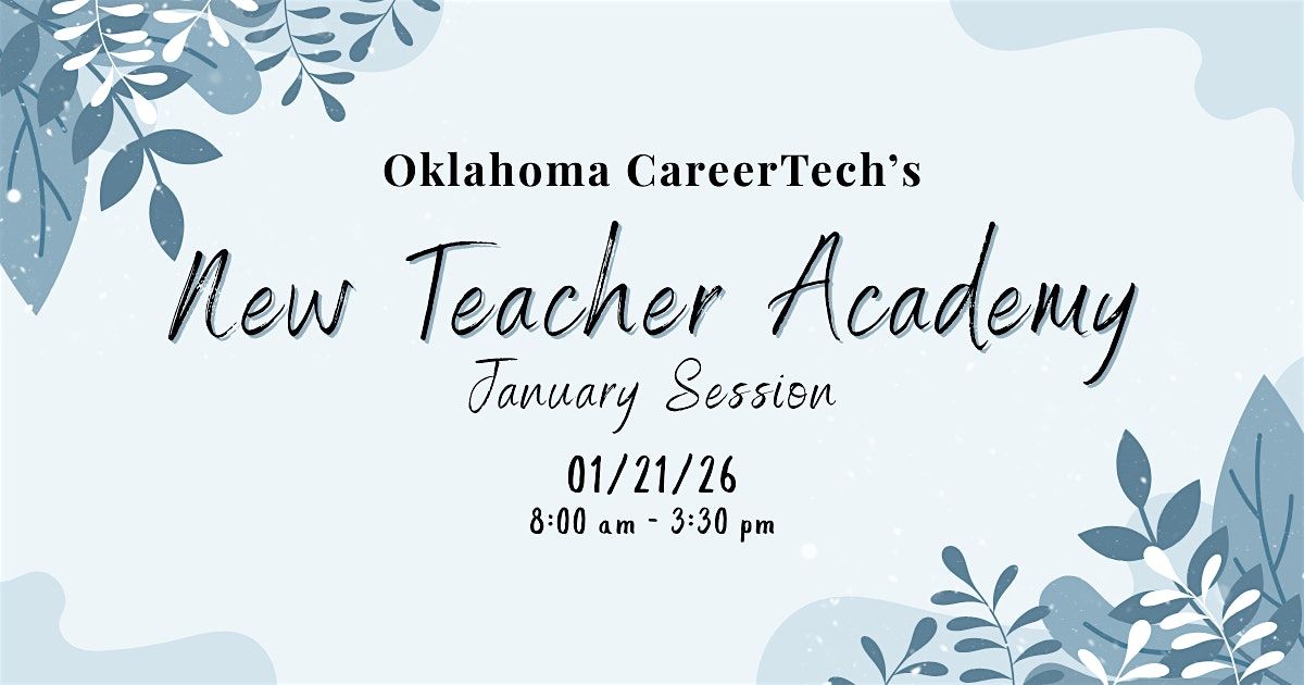 New Teacher Academy - January Session #1123, 21 January | Event in Stillwater | AllEvents