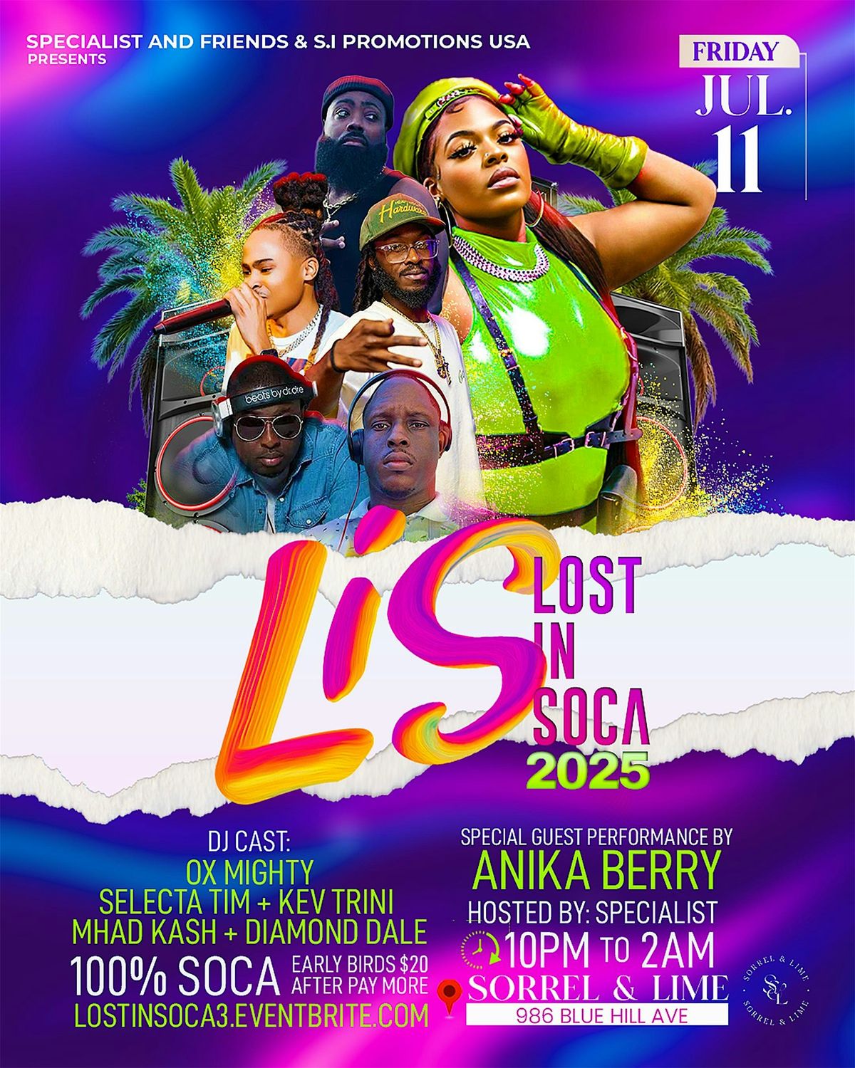 LOST IN SOCA, 11 July | Event in Boston | AllEvents