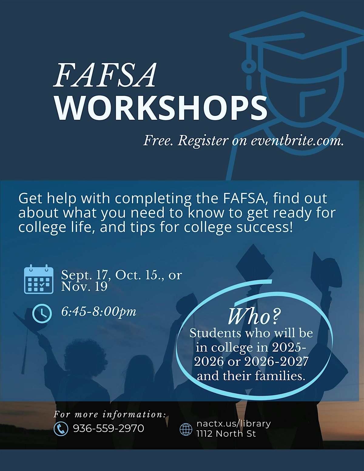 FAFSA Workshop, 19 November | Event in Nacogdoches | AllEvents