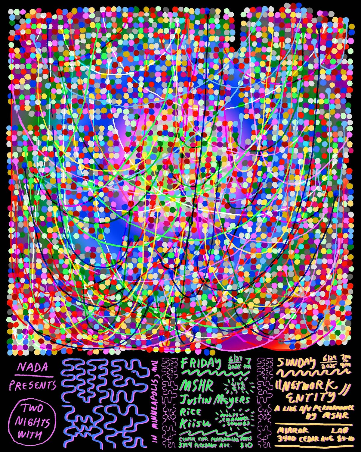 Nada Presents: Quad Concert # 4, with MSHR, Kiisu, Rice & Justin Meyers, 27 June | Event in Minneapolis
