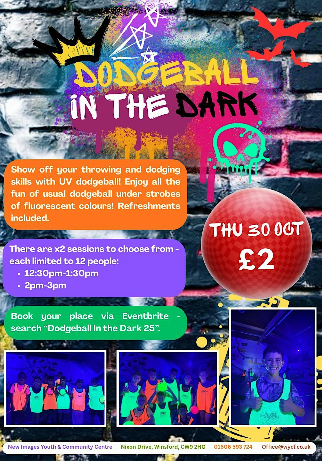 Dodgeball In The Dark 12.30-1.30PM, 30 October | Event in Winsford | AllEvents