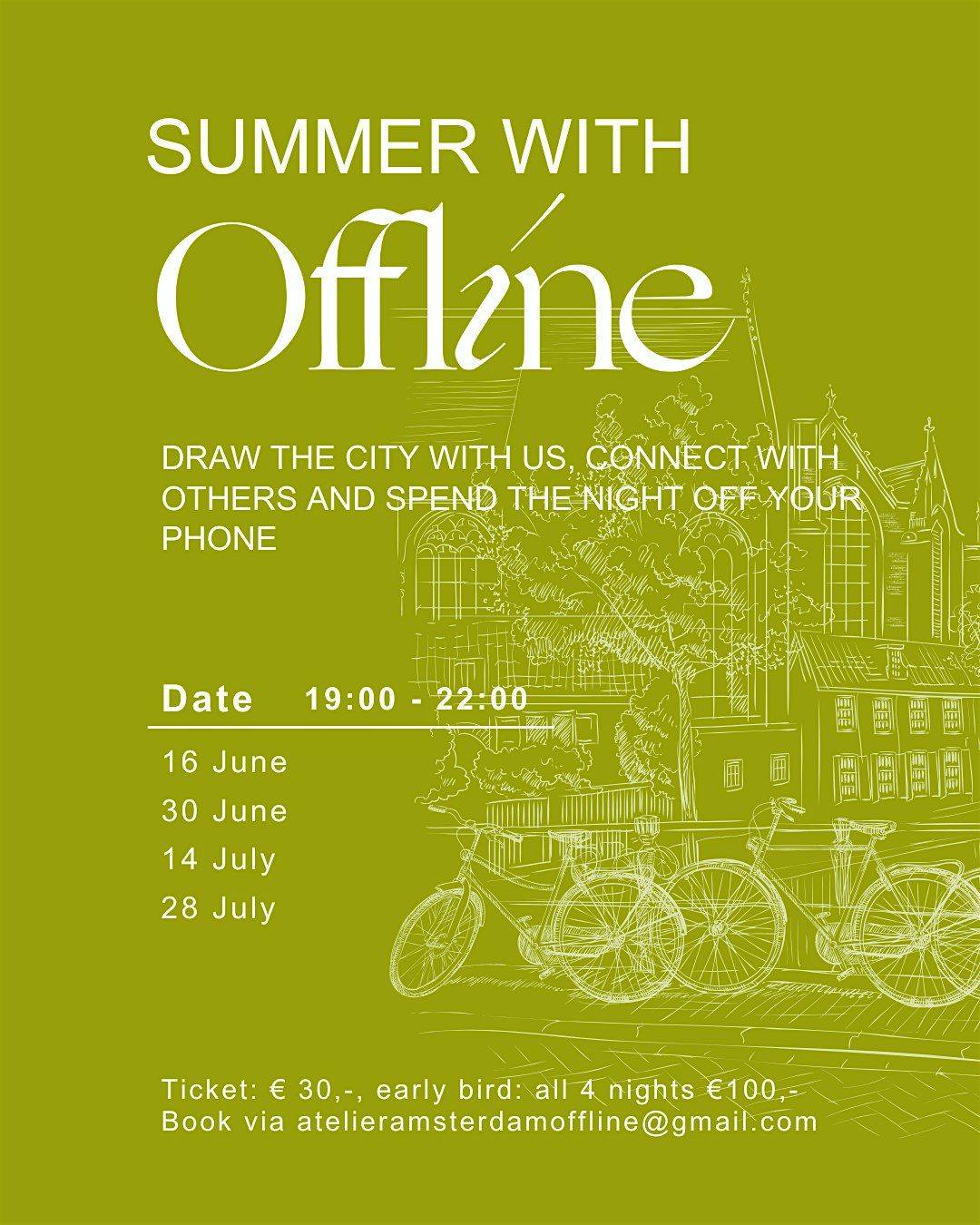 Summer With Offline, Draw The City With Us, 11 August | Event in Amsterdam | AllEvents