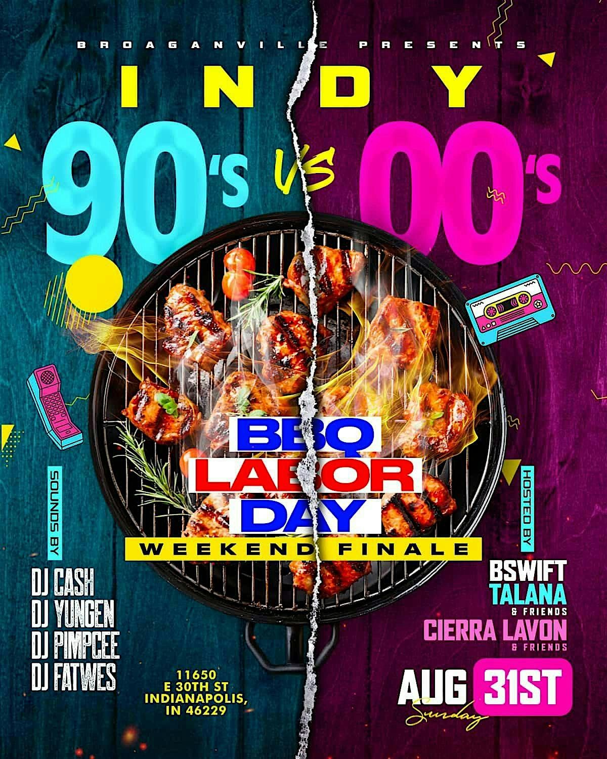 INDYS 90s VS 00’s THEMED LABOR DAY WEEKEND BBQ, 30 August | Event in Indianapolis | AllEvents