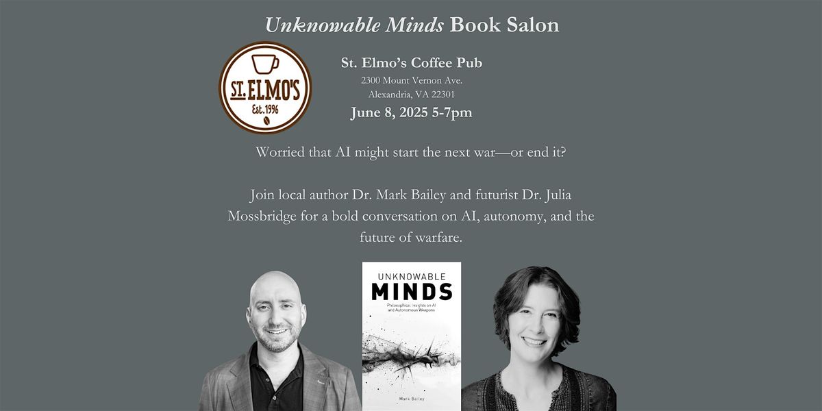 Unknowable Minds Book Salon, 8 June | Event in Alexandria | AllEvents