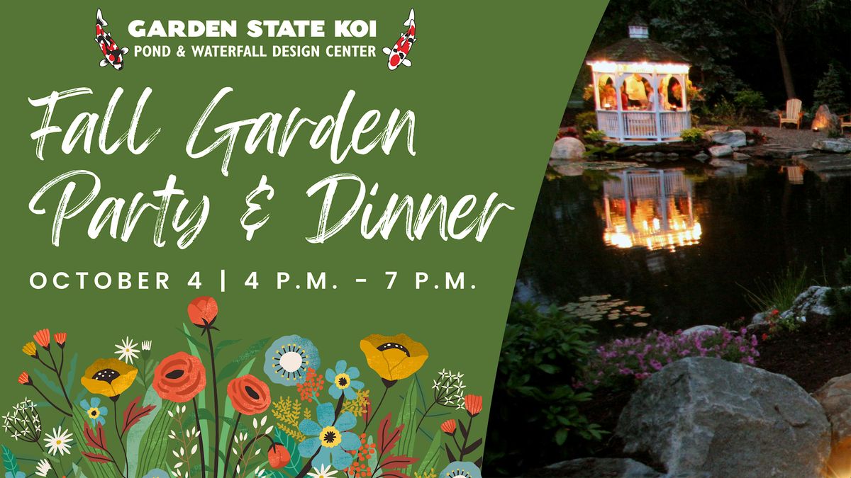 Fall Garden Party & Dinner, 4 October | Event in Sussex | AllEvents