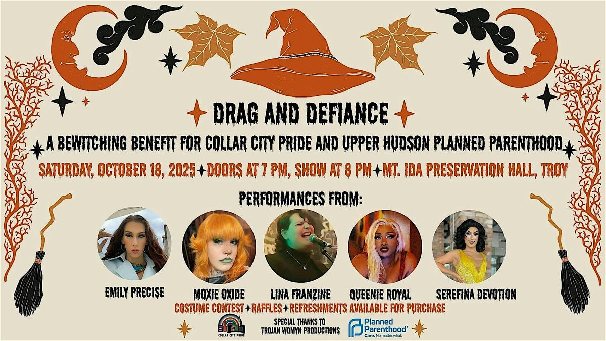 Drag and Defiance: A Bewitching Benefit, 18 October | Event in Troy | AllEvents