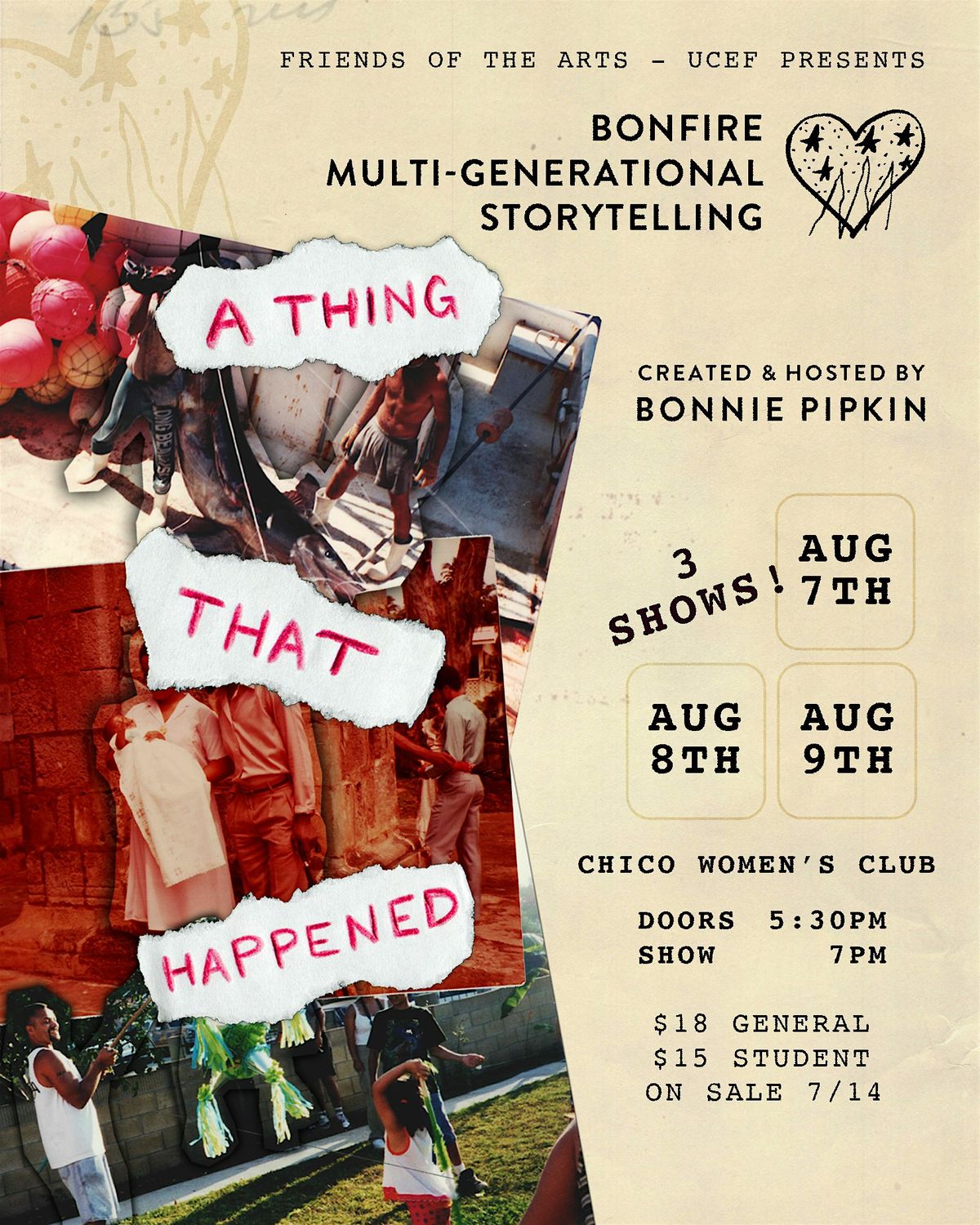 Bonfire Multi-Generational Storytelling - A THING THAT HAPPENED | Event in Chico | AllEvents