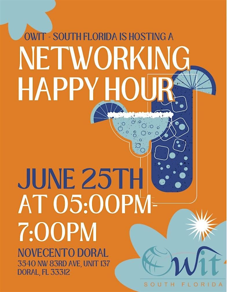 NETWORKING HAPPY HOUR, 25 June | Event in Doral | AllEvents