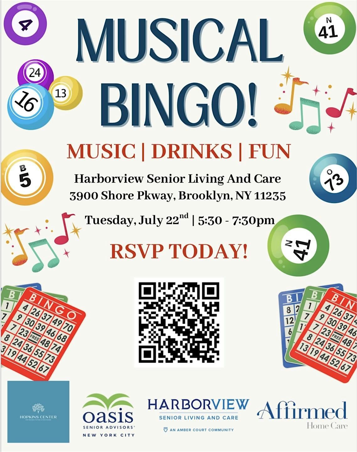Bingo & Networking at Harborview Senior Living & Care, 22 July | Event in Brooklyn | AllEvents