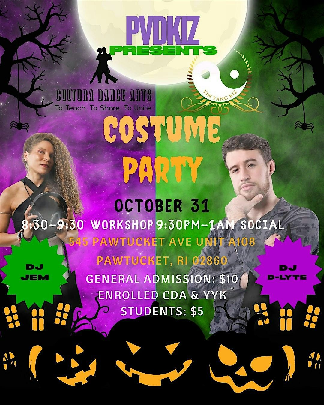 PVD KIZ Launch – Halloween Kick-Off Kiz Social, 31 October | Event in Pawtucket | AllEvents