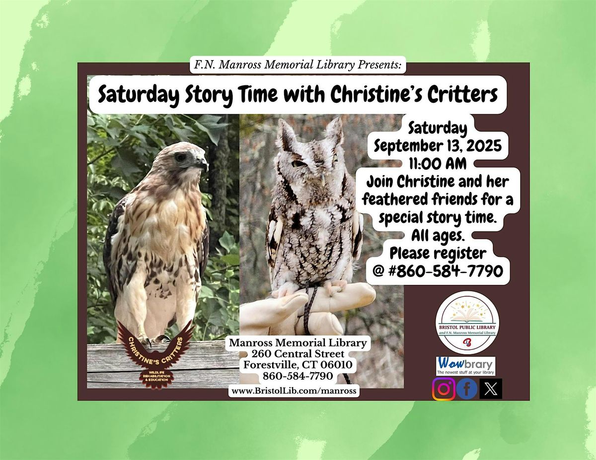 Story Time with Christine's Critters, 13 September | Event in Bristol | AllEvents