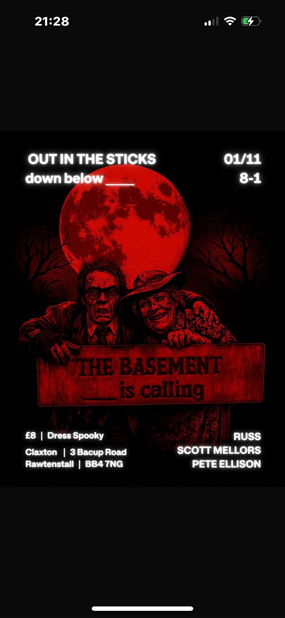 OUT IN THE STICKS, 1 November | Event in Rawtenstall | AllEvents