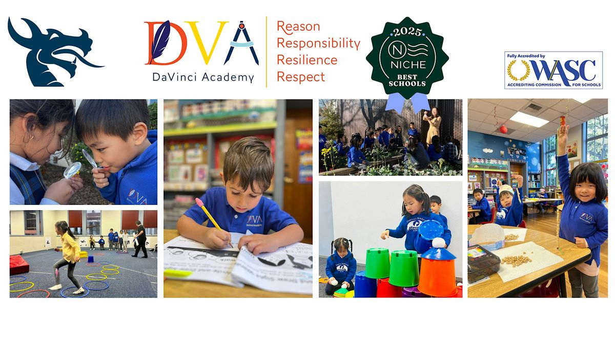 Kindergarten Readiness Class at DaVinci Academy, 3 May | Event in Campbell | AllEvents