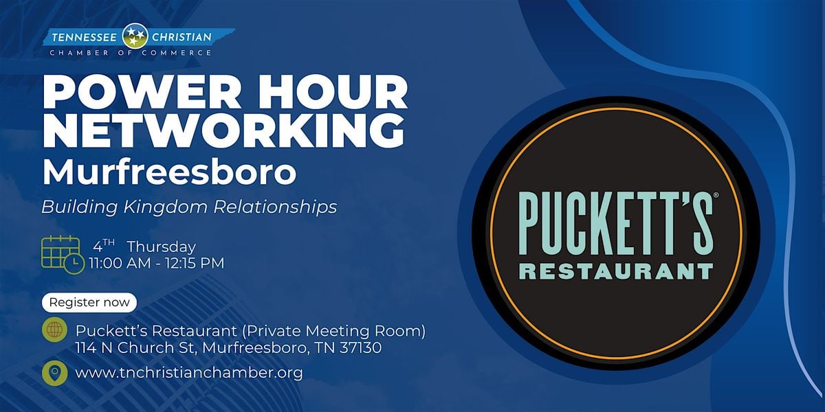 POWER HOUR Networking - Murfreesboro, 28 August | Event in Murfreesboro | AllEvents