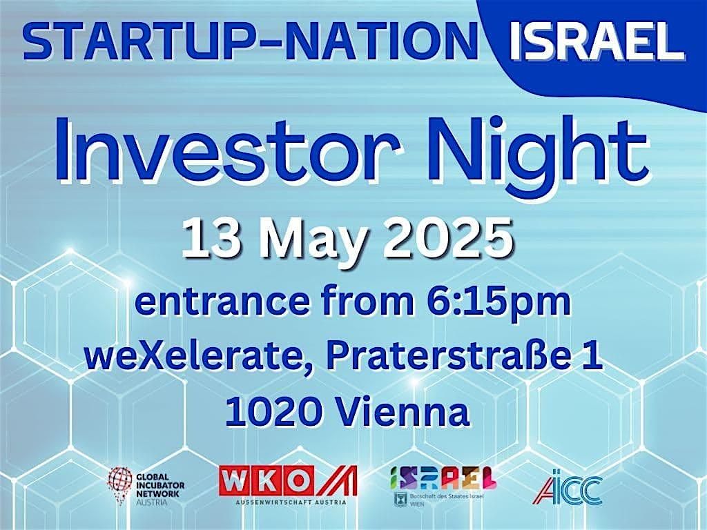 STARTUP NATION ISRAEL - Investor Night | Event in Wien | AllEvents