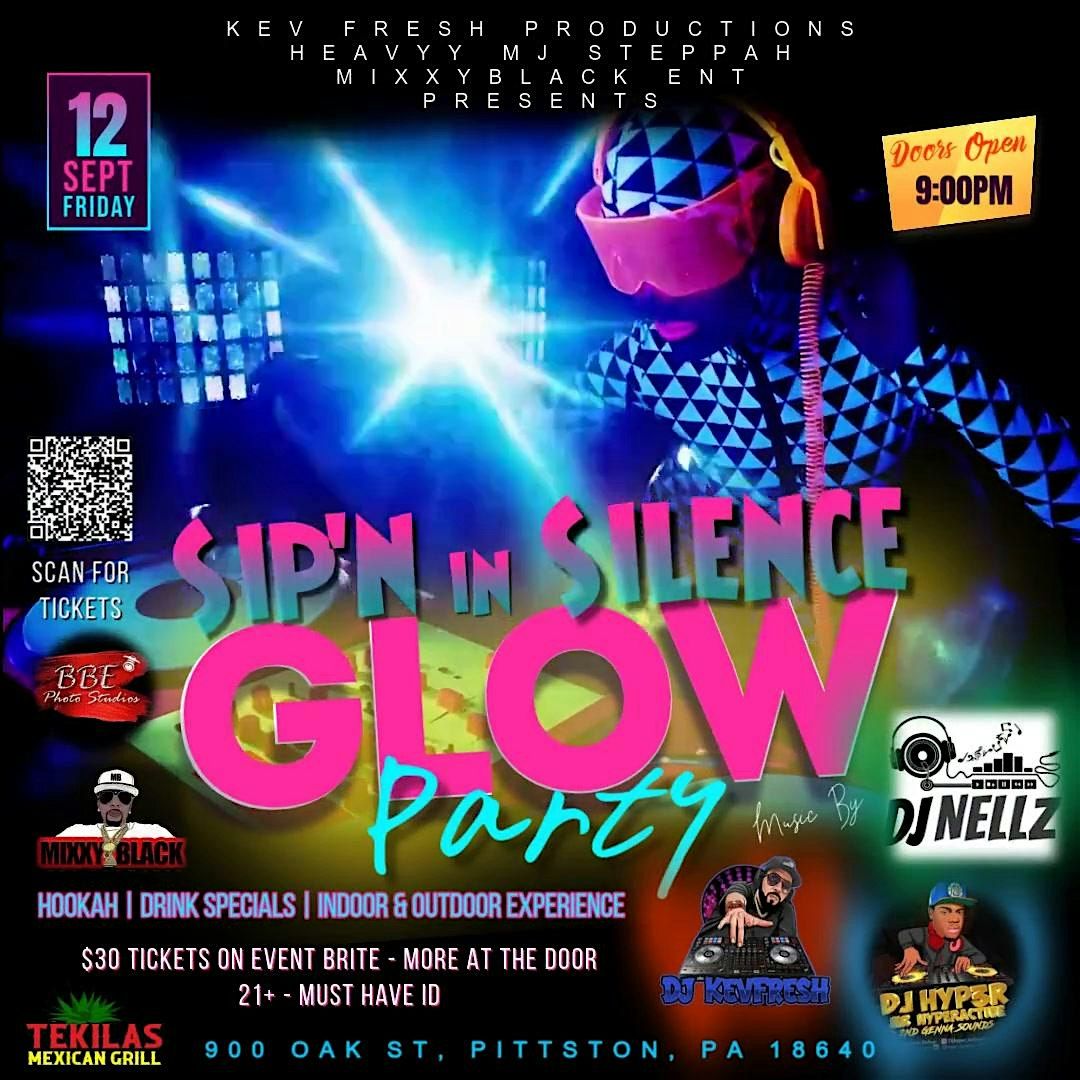 Sip'n in Silence Glow Party, 12 September | Event in Pittston | AllEvents