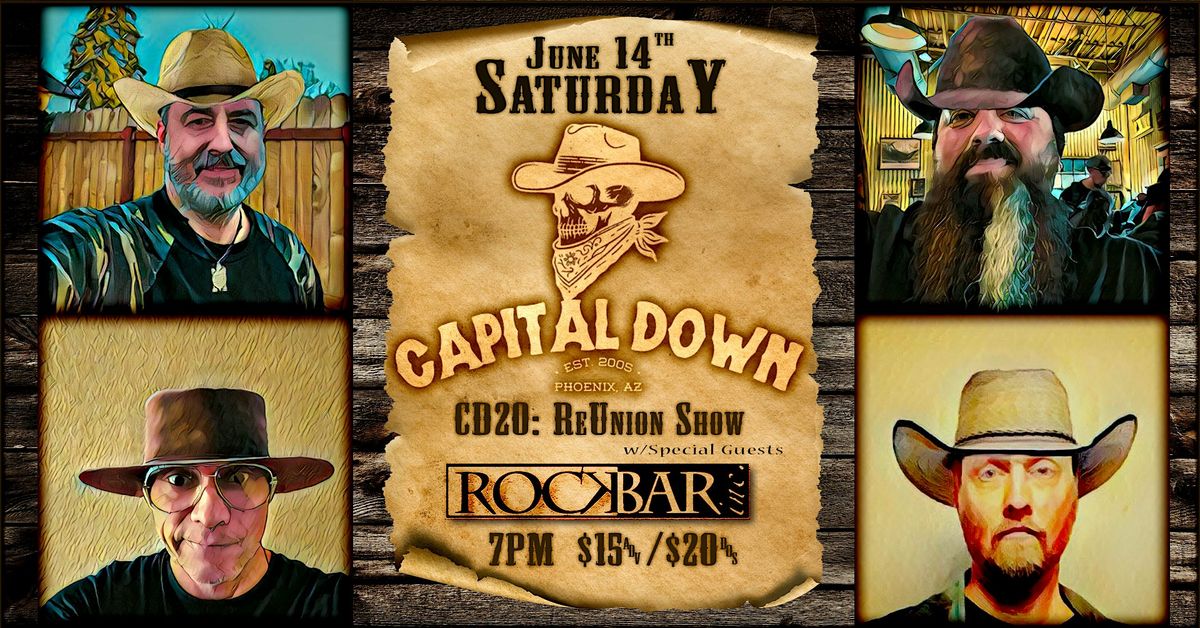 CAPITAL DOWN - CD20: Reunion Show w/special guests, 14 June | Event in Scottsdale | AllEvents