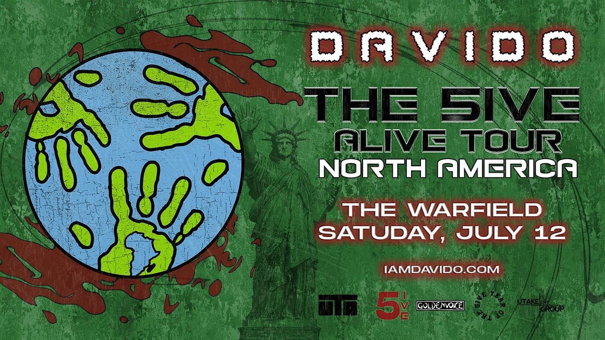 Davido  the 5 Alive Tour SF, 12 July | Event in San Francisco | AllEvents