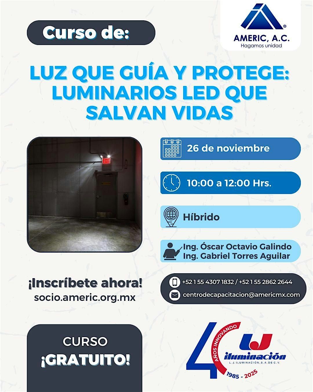 Curso | Luz que guía y protege: luminarios led que salvan vidas | Event in Ciudad de México | AllEvents