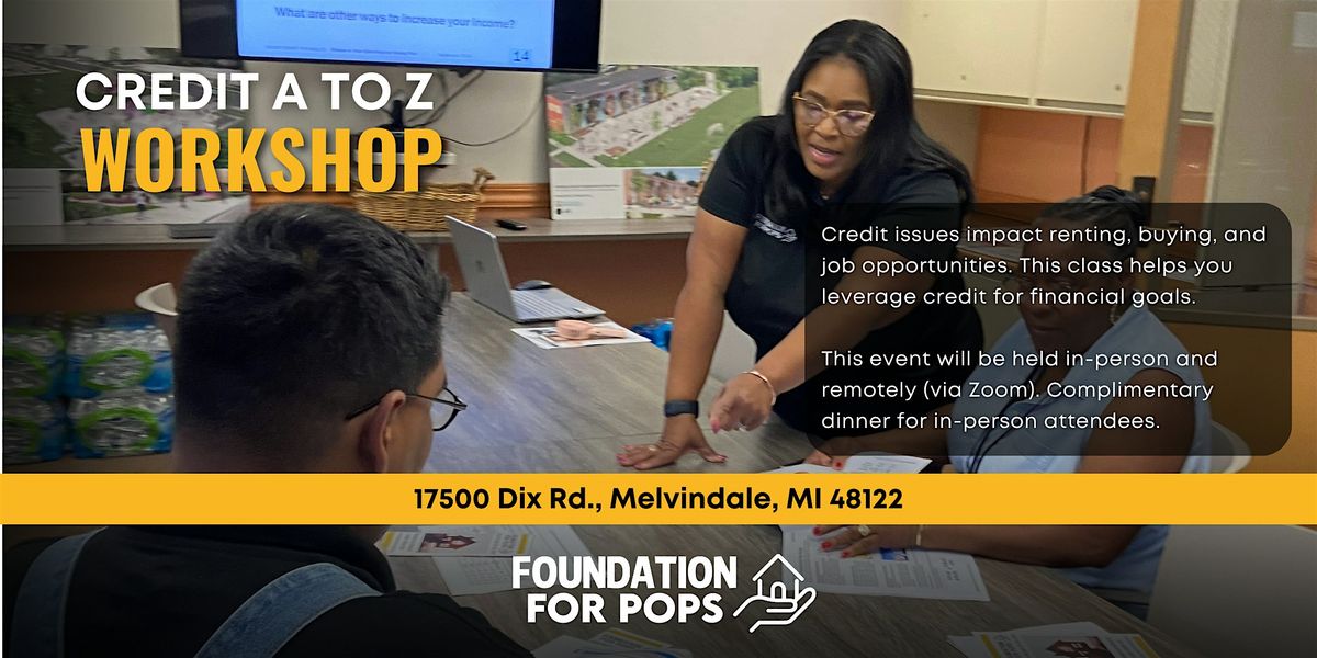 Credit A to Z Workshop *HYBRID*, 5 June | Event in Melvindale | AllEvents