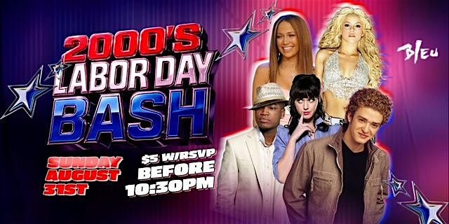 2000s Labor Day Bash | Sunday August 31st @ Bleu Night Club $5 b4 10:30pm, 31 August | Event in Westminster