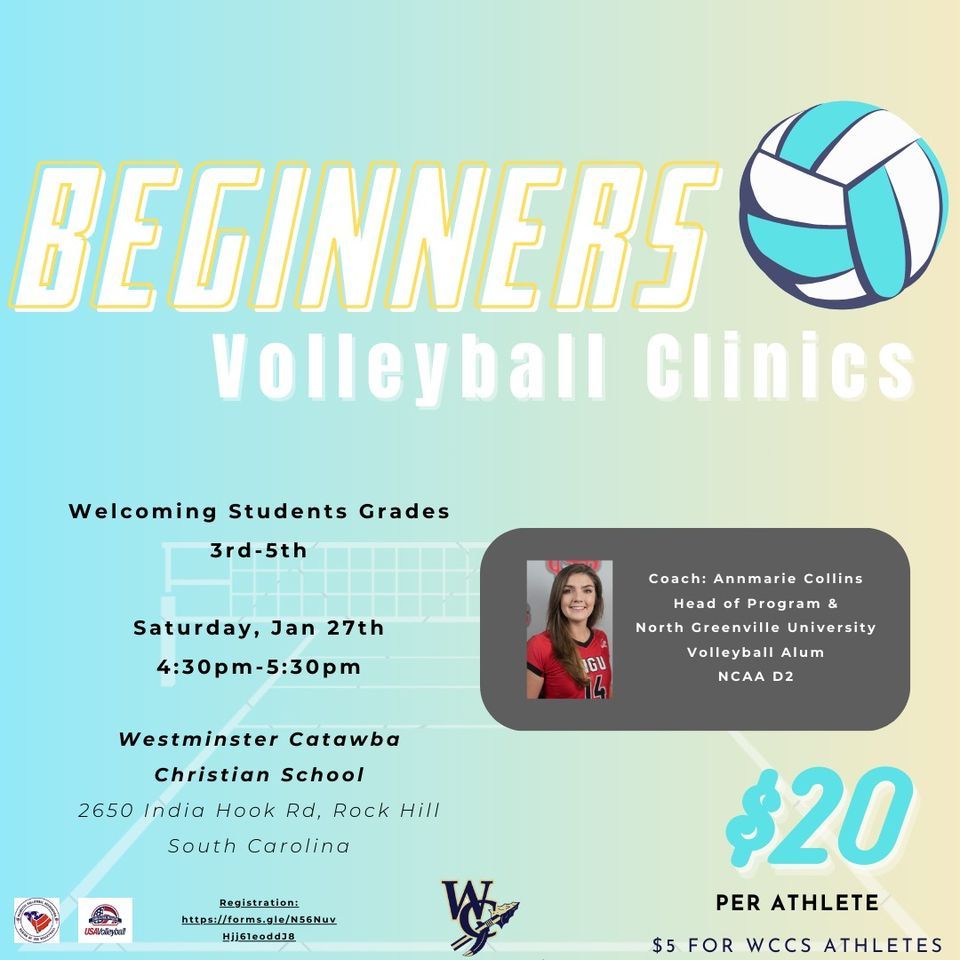 WCCS Elementary Beginners Volleyball Clinic, Westminster Catawba