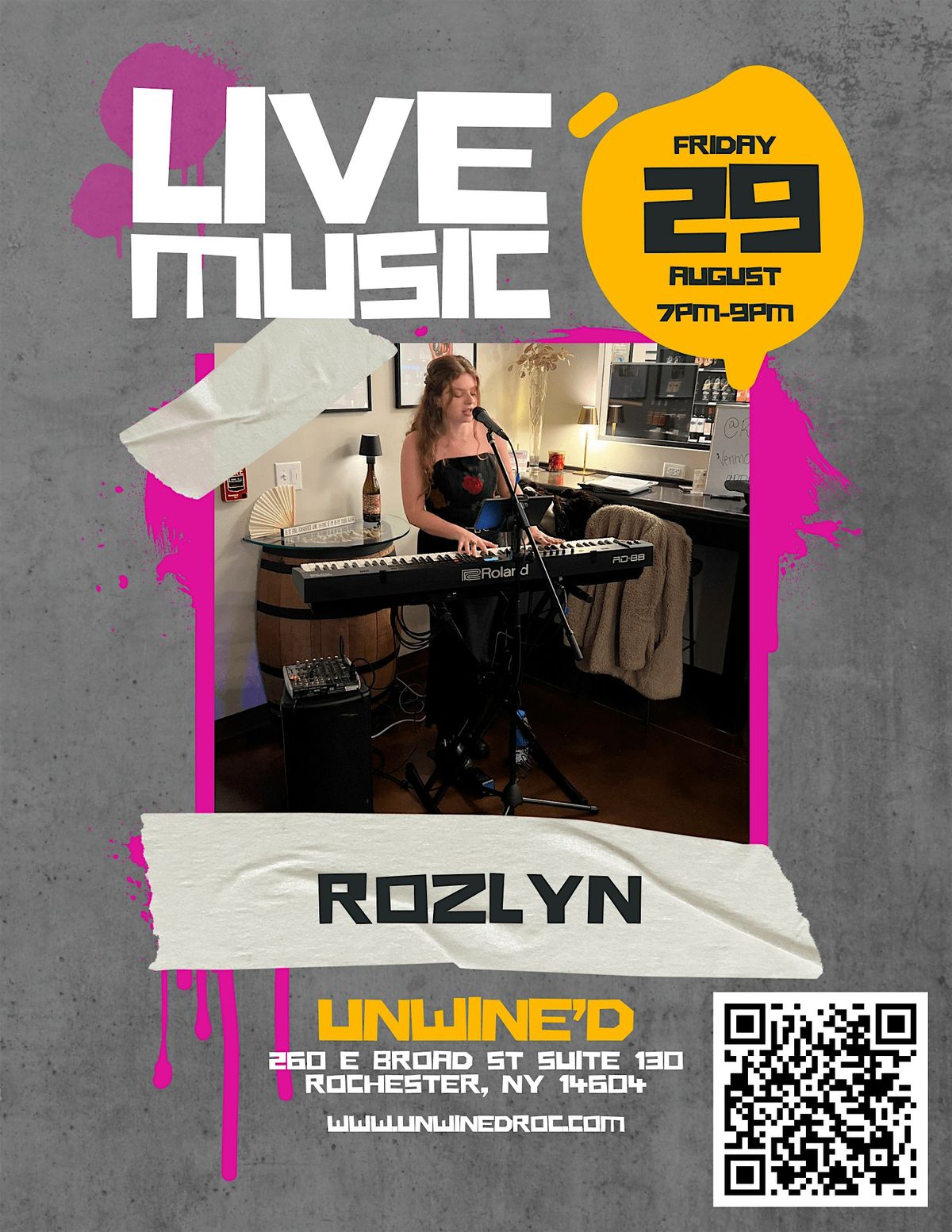 LIVE MUSIC EVENT!  Friday, August 29th - 7-9pm, 29 August | Event in Rochester | AllEvents