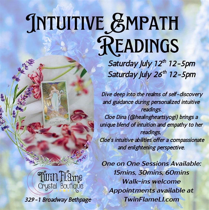 Intuitive Empath Readings with Cloe Dina, 12 July | Event in Bethpage | AllEvents