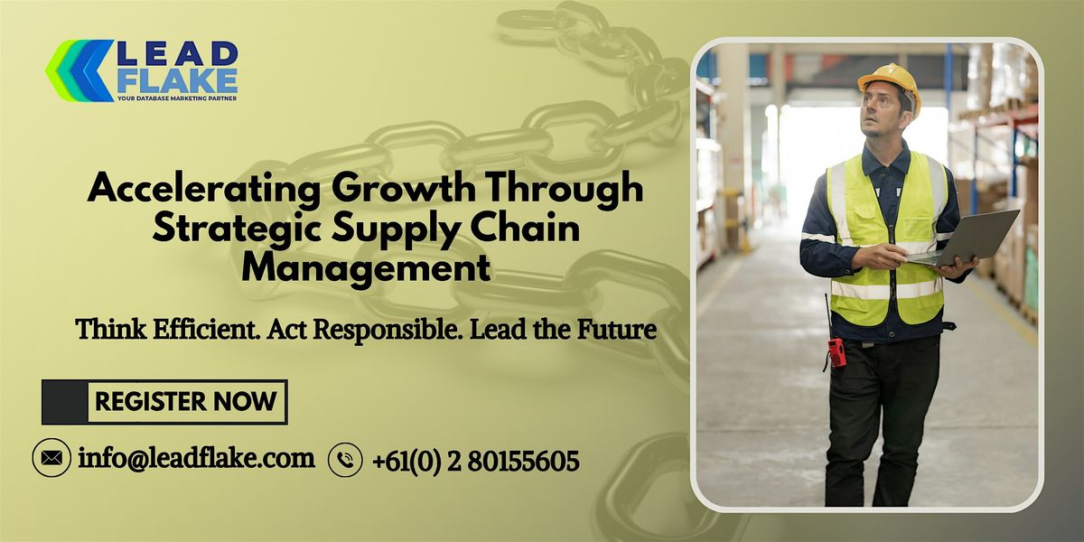 Unlocking Efficiency in Supply Chain Operations - Workshop in Hamilton City, 30 July | Event in Hamilton City