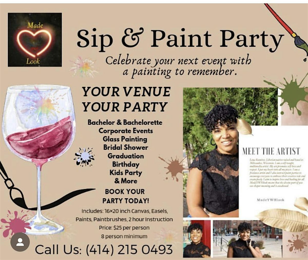 Coffee and Canvas, 27 September | Event in Mequon | AllEvents