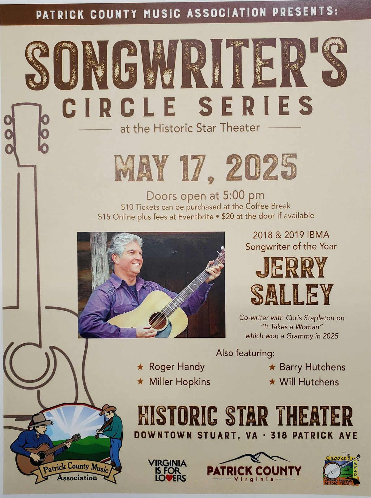 Songwriter's Circle Series, with Jerry Salley | Event in Stuart | AllEvents