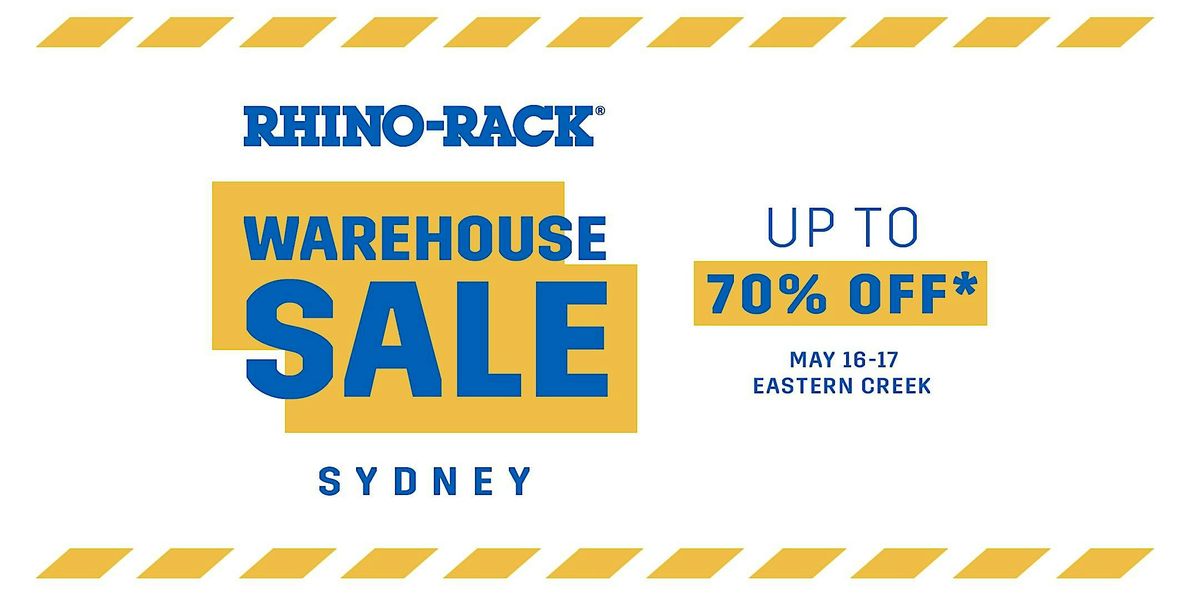 Rhino-Rack Sydney Warehouse Sale, 16 May | Event in Eastern Creek | AllEvents