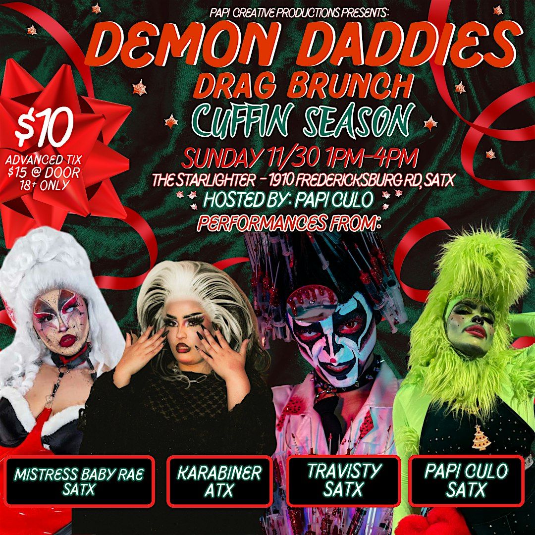 Demon Daddies Drag King & Thing Brunch: Cuffin Season!, 30 November | Event in San Antonio | AllEvents