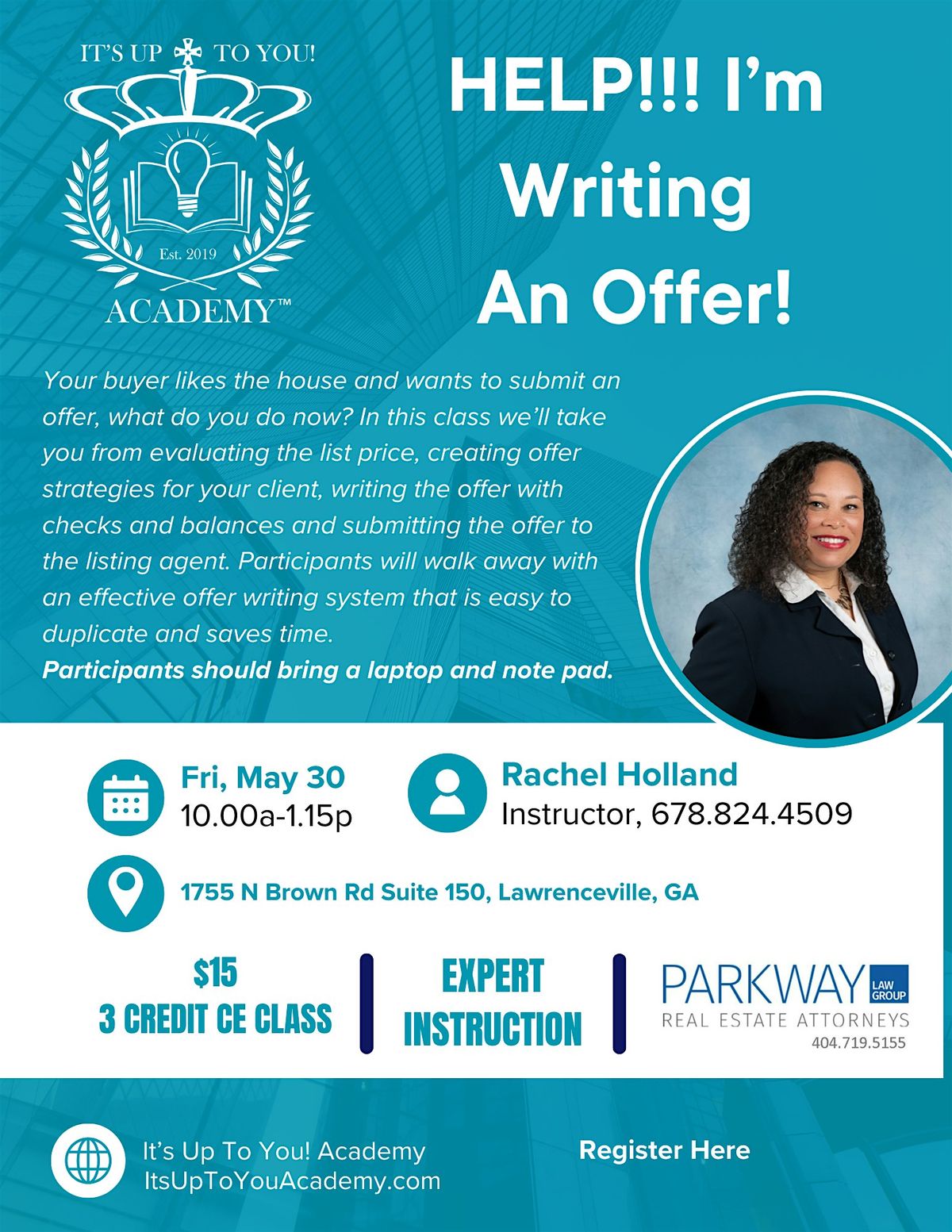 HELP!!! I'm Writing An Offer!, 30 May | Event in Lawrenceville | AllEvents