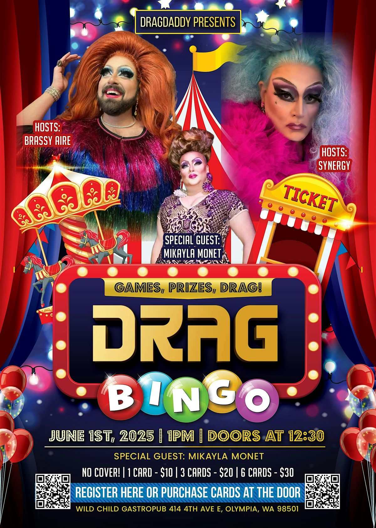 Sunday Drag Bingo Brunch, 1 June | Event in Olympia | AllEvents