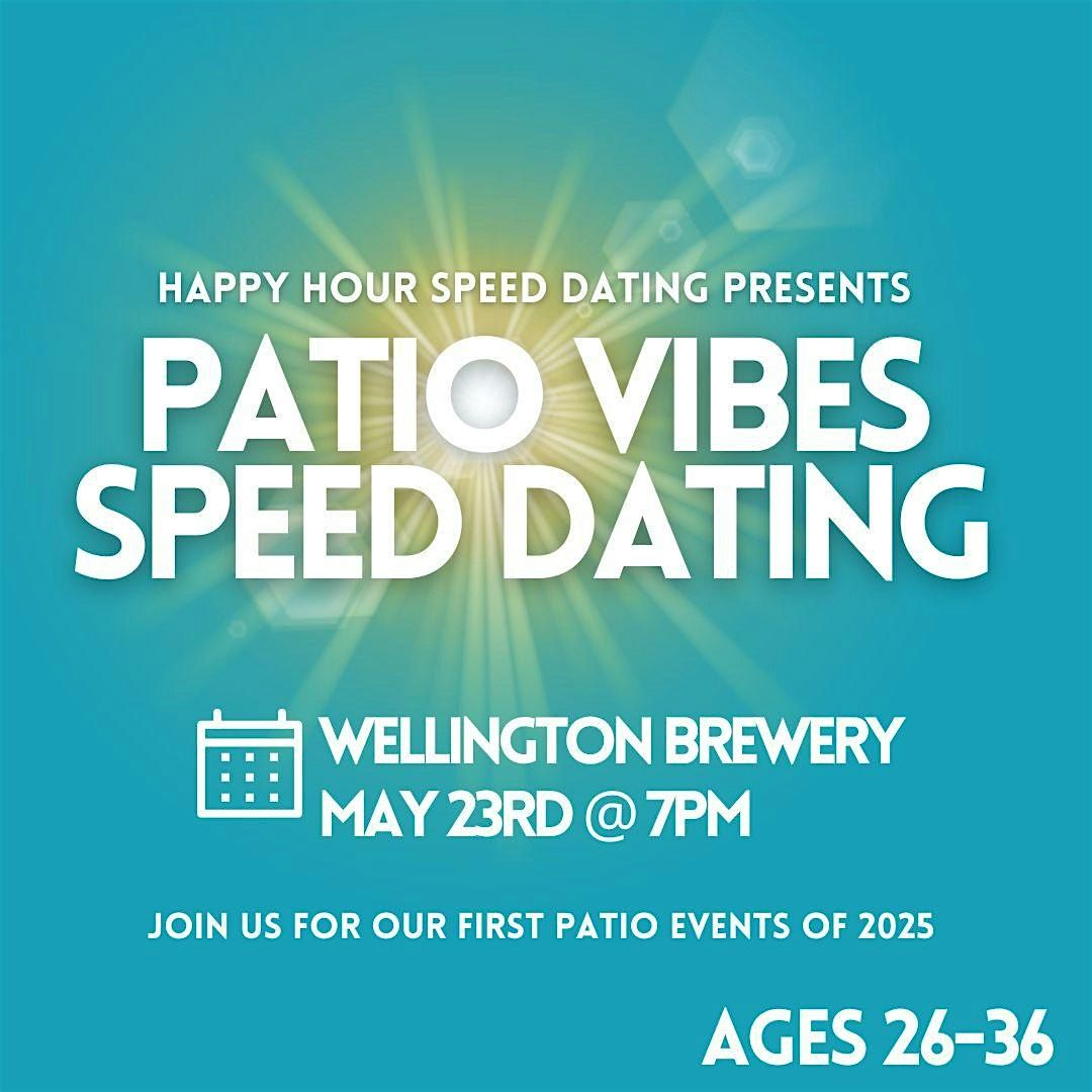 Patio Vibes Speed Dating Ages 26-36@ Wellington Brewing (Guelph) | Event in Guelph | AllEvents
