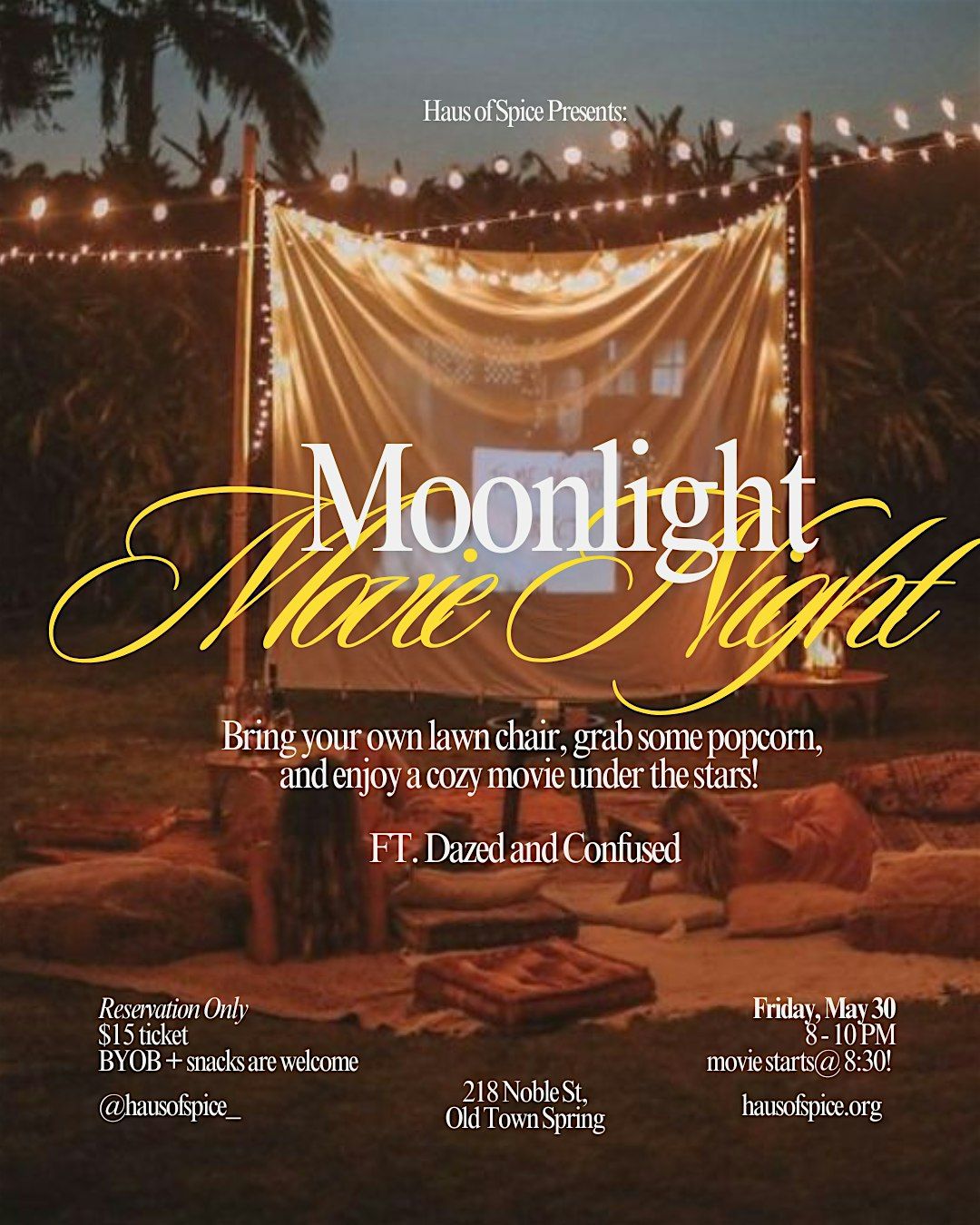 Moonlight Movie Night!, 30 May | Event in Spring | AllEvents