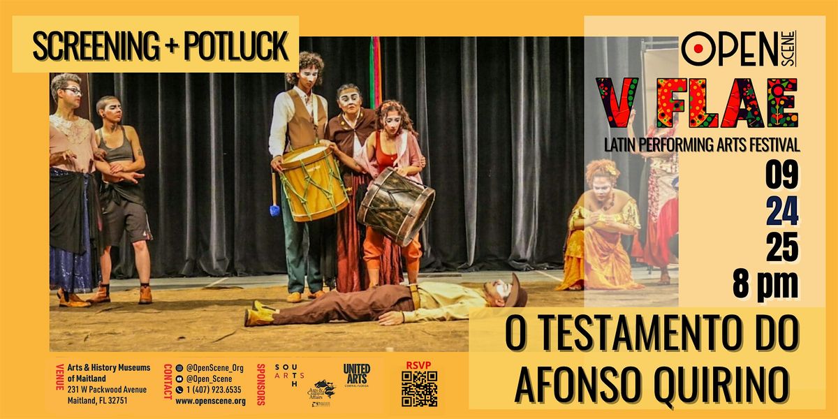 Screening + Potluck: O Testamento do Afonso Quirino (Brazil), 24 September | Event in Maitland | AllEvents