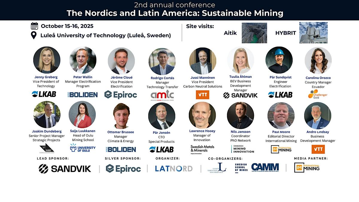 2nd annual conference "The Nordics and Latin America: Sustainable Mining", 15 October | AllEvents