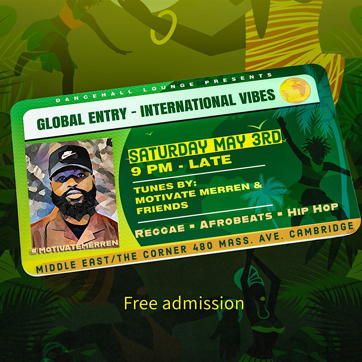 Global Entry, 3 May | Event in Cambridge | AllEvents