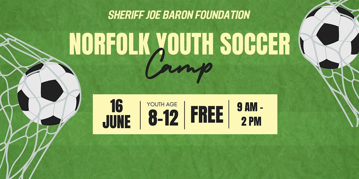 Sheriff Joe Baron Youth Soccer Camp, 16 June | Event in Norfolk | AllEvents