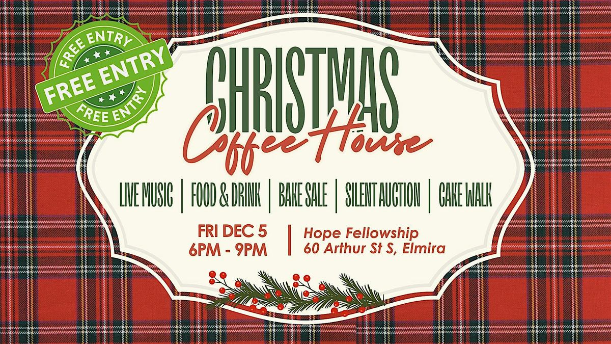 Christmas Coffee House, 5 December | Event in Elmira | AllEvents