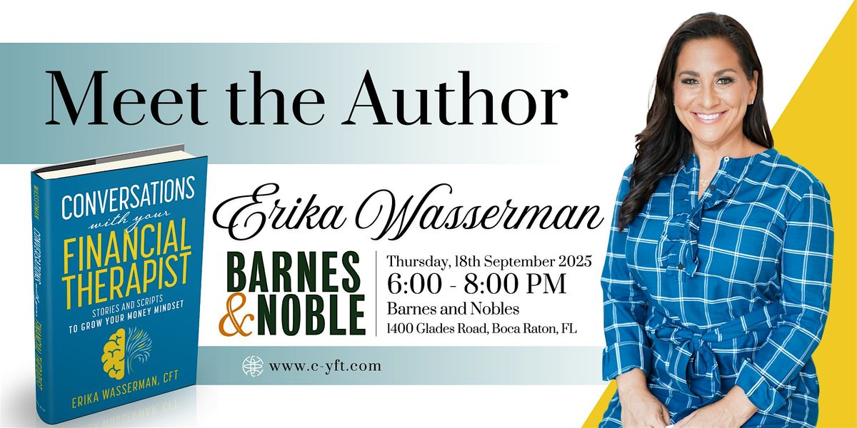 Book Launch & Signing for Conversations with Your Financial Therapist, 18 September | Event in Boca Raton