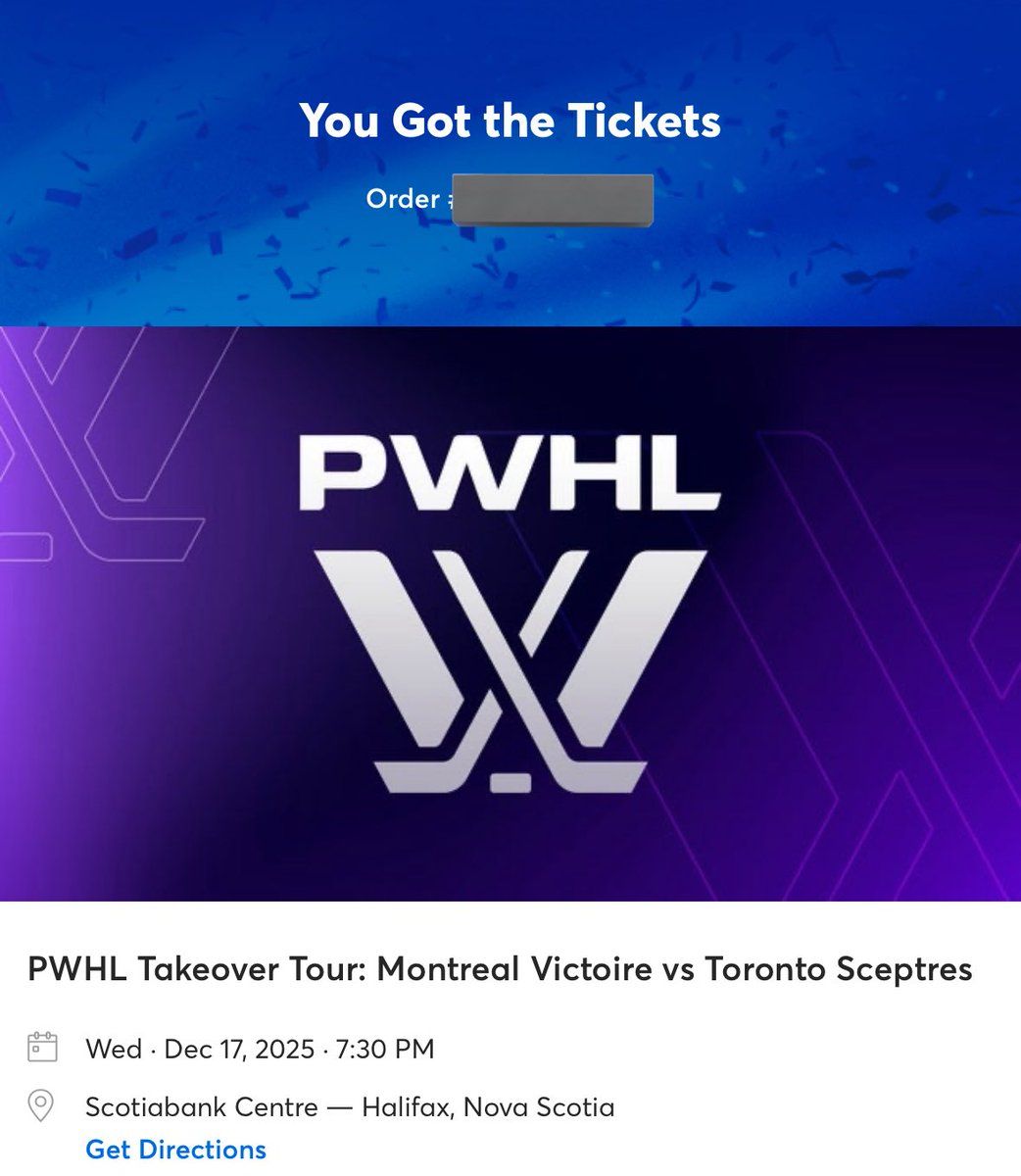 PWHL Takeover Tour - Montreal Victoire vs Toronto Sceptres at Scotiabank Centre, 17 December | Event in Halifax