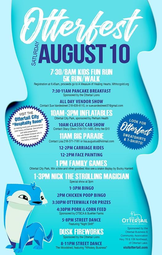 Otterfest 2019, Ottertail Community Center, August 10 2019 AllEvents.in