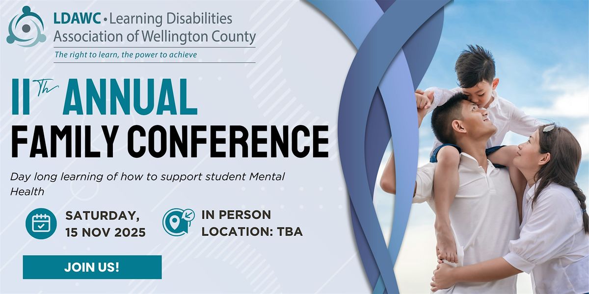 LDAWC 11th Annual Family Conference, 15 November | Event in Guelph | AllEvents
