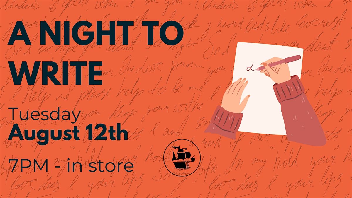 Night to Write at Rediscovered Books, 12 August | Event in Boise | AllEvents